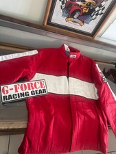 G-Force Racing Gear Jacket & Pants (Red + White) - Large Racing Suit picture