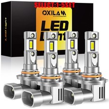2X OXILAM 9005 9006 LED Headlight Bulbs High Low Beam 80000LM 6500K White 4-20X picture