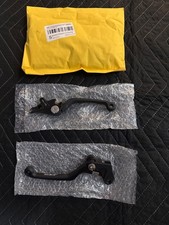 Black CNC Pivot Folding Brake Clutch Levers Honda XR150L XR650L XR125 XR190 picture