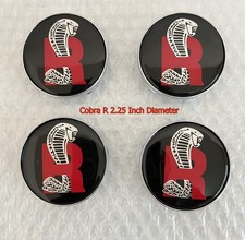 SET OF 4 Ford MUSTANG COBRA R SVT 2 1/4 Inch RIM Wheel Center Hub Caps picture