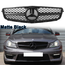 AMG Style Grille Grill W/3D Emblem For Mercedes Benz W204 C180 C250 C350 2008-14 picture