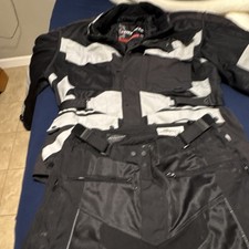 First gear motorcycle Kilimanjaro Jacket And Pants.  Size L picture