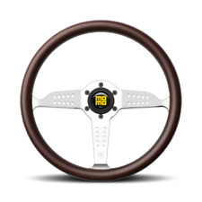 Momo Super Grand Prix Steering Wheel - 350mm (Mahogany Wood / Polished Spokes) picture