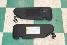 ⚠️NOTE⚠️ 05-13 C6 Vette Ebony Black Pair Sun Visor Shade w/ Garage Opener Set OE picture