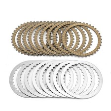 17PCS Extra Plate Friction Steel Clutch Disc Kit for Harley Big Twin Sportster picture