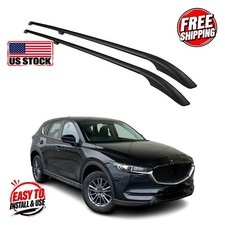 MAZDA CX-5 II 2017- Roof Rails Solid (Screw) Alu Black 2 Pcs picture