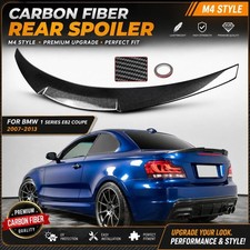 M4 Rear Spoiler Wing For 2007-2013 BMW 1 Series E82 Coupe 128i 135i Carbon Look picture