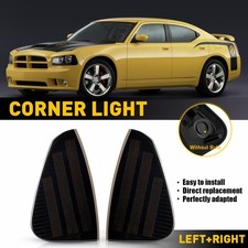 Smoke Side Marker Parking Turn Signal Corner Lights For 2006-10 Dodge Charger A picture