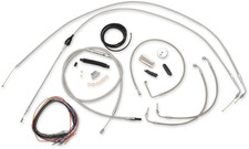 La Choppers Stainless Braided Cable Brake Line Kit 18-20in 07 FLH Electra picture