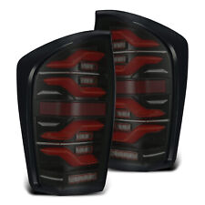 For 16-23 Toyota Tacoma Black Red LED Tail Light Lamp Smoke Lens AlphaRex LUXX picture