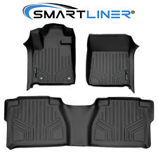 SMARTLINER All Weather Custom Fit Floor Mats Liner for Tundra Double Cab?Black picture