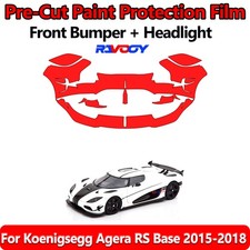 8.5Mil PreCut Front Bumper PPF Kit Film For Koenigsegg Agera RS Base 2015-2018 picture