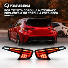Smoked Red LED Tail Lights Assembly For Toyota Corolla Hatchback GR 2019-2025 picture
