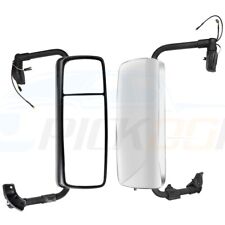 Pair Chrome Mirrors Complete Truck Mirrors For 15-18 VOLVO VNL picture