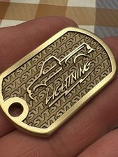 Ford Lightning Brass Keychain picture