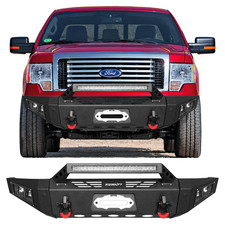 Heavy‑Duty Front Bumper Fits 2009‑2014 Ford F‑150 Excl.Raptor w/LED Light Bar picture