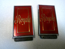 2 NOS OEM GM 1977 - 1978 Oldsmobile Delta 88 Royale roof sail panel  emblem set picture