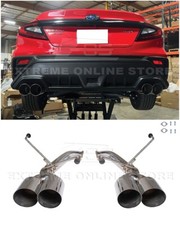 For 22-Up Subaru WRX Stainless Steel Muffler Delete Quad Tips Axle Back Exhaust picture