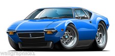 Vintage 1971 De Tomaso Pantera for Power 351 Decal Wall Graphic Man Cave Decor picture