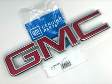 2015-2020 GMC Yukon 2015-2020 GMC Canyon Red Chrome Front Grille Emblem new OEM picture