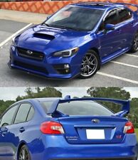 For 15-17 Subaru WRX STI V-Limited Style Front Lip + OE Style ABS Rear Spoiler picture