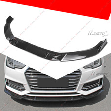 Painted Black Front Bumper Splitter Spoiler Lip For 2017-2019 Audi A4 S4 S-Line picture