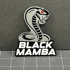 1PC BLACK MAMBA Emblem – Durable 3D Acrylic Multicolor Car & Truck Badge picture