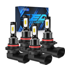 9006 9005 LED Headlights Kit Combo Bulbs High Low Beam Super Bright White 10000K picture