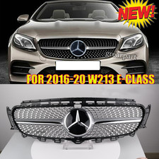 Front Grille W/Emblem For 2016-2020 Mercedes W213 E-Class E300 E350 E400 Grill picture