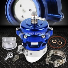 50MM ALUMINUM BLUE TURBOCHARGER 360 VENT BLOW OFF VALVE BOV 35PSI BOOST+FLANGE picture