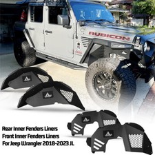 4PCS Set Front & Rear Inner Fenders Liners for 2018-2026 Jeep Wrangler JL JLU picture