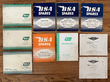 Vintage BSA Spares Catalogue Lot of 10 Bantam Starfire C10 C11 B25 C25 C15 Star picture
