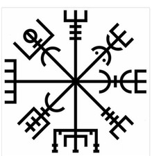 Viking Nordic Compass Vegvisir vinyl decal sticker auto window  picture
