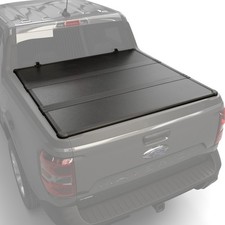 Hard Shell Folding Truck Bed Tonneau Cover|Fits 22 - 26 Ford Maverick 4'6