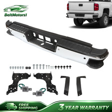 For 2015-19 GMC Sierra Chevy Silverado 2500HD 3500HD Chrome Rear Bumper Assembly picture