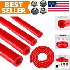 Versatile 5FT Silicone Vacuum Hose Kit - 4PCS, 130PSI for Automotive Needs picture