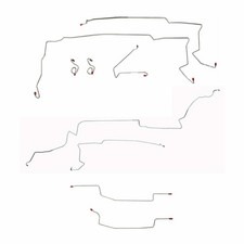 87-93 Ford Mustang Brake Line Kit V8 Stainless Steel-CBK0081SS picture
