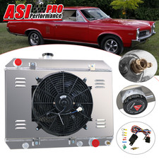 4 Row Radiator Shroud Fan Kit Fits 1965-1967 Pontiac LeMans Tempest GTO V8 5.3L picture