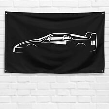 For Ferrari F40 Enthusiast 3x5 ft Flag Dad Birthday Gift Banner picture