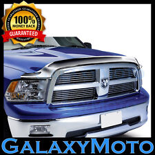 Chrome Bug Shield Air Deflector Hood Guard Protector for 09-18 Dodge Ram 1500 picture