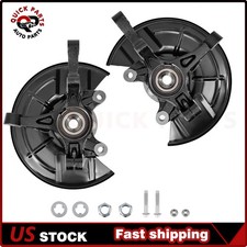 Front LH & RH Steering Knuckle Assembly w/Wheel Hub for Buick Encore Chevy Trax picture