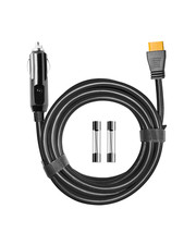 10FT 12V 24V Car Charger Cable to XT60 14AWG for EcoFlow Bluetti Anker Black picture