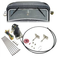Fully Adjustable Heavy-Duty DC Power Windshield Wiper Kit w/ Harness TRI 5 Ready picture