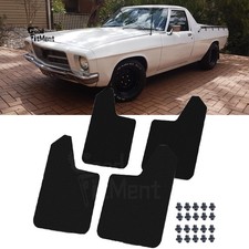 4x For Holden HQ Ute H Series Black Front & Rear Mud Flaps Mudguard Splash Guard picture