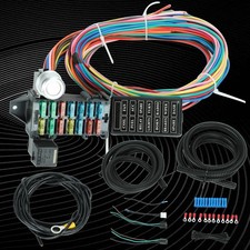Universal 12-14 Circuit Wiring Harness 14 Fuse GXL COPPER WIRE NEW picture