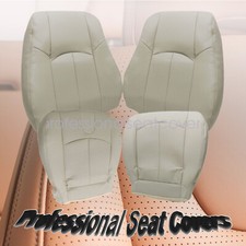 For 2008-2013 Infiniti G37 Front Bottom / Top Perforated LEATHER Seat Cover Tan picture