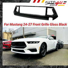 Front Grille Bumper Grill GT5.0 Style Gloss Black Fits 2024-27 Ford Mustang 7th picture