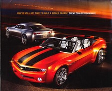 2007 Chevrolet Camaro Convertible Concept Original Car Brochure Foldout 2010 picture
