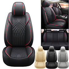 Luxury Leather 5-Seat Car Covers For Mercedes-Benz Front Rear Full Set Protector picture