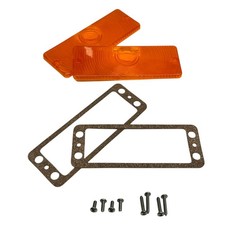 NEW Turn Signal Park Light Lens PAIR Amber 1969-70 Scout 800  1971-1980 Scout II picture